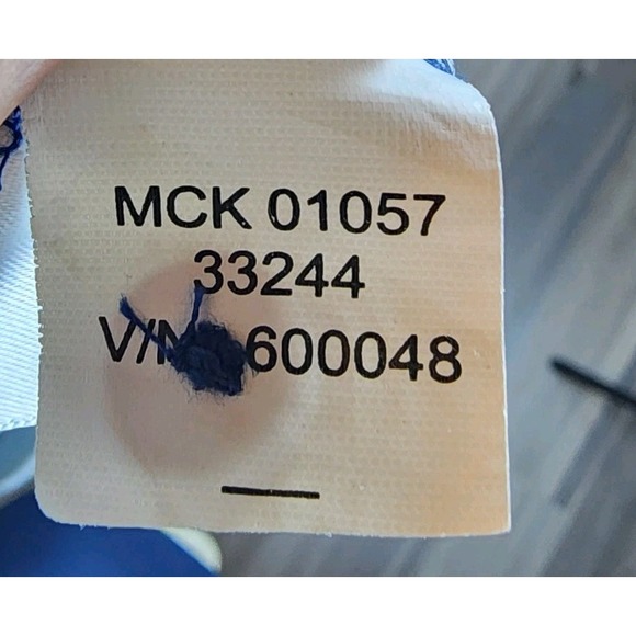 Cutter & Buck TPC Golf Polo Shirt Mens Large Blue Green Grid Stretch Performance - Picture 9 of 9